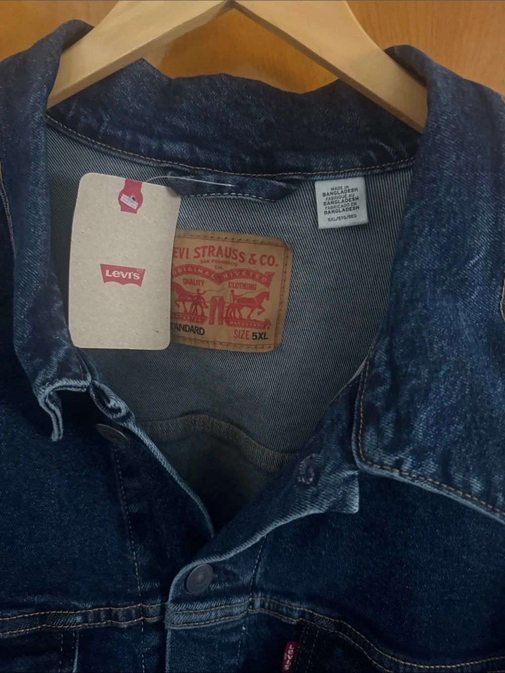 Levis Jean Jacket Mens 5X 5XL
